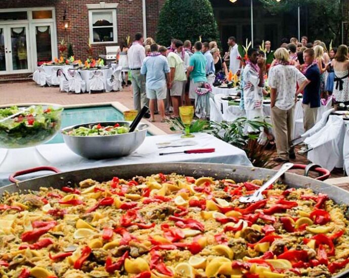 Catering for outdoor party